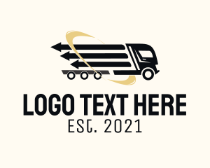 Truck - Arrow Cargo Truck logo design