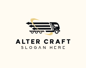 Arrow Cargo Truck  logo design