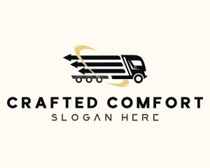 Arrow Cargo Truck  logo design