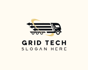 Arrow Cargo Truck  logo design