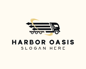 Arrow Cargo Truck  logo design