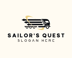 Arrow Cargo Truck  logo design