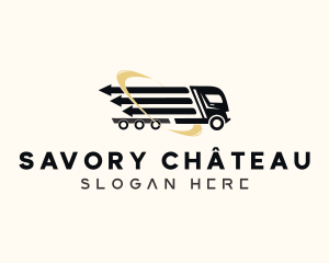 Arrow Cargo Truck  logo design