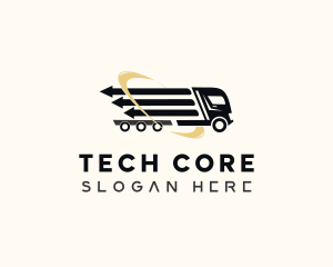 Arrow Cargo Truck  logo design