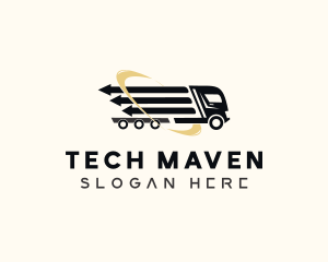 Arrow Cargo Truck  logo design