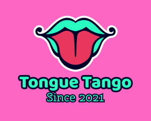 Multicolor Tongue Lips logo