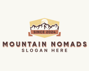 Outdoor Mountain Hiking logo design