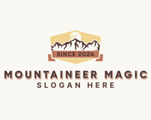 Outdoor Mountain Hiking logo design