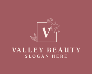 Floral Beauty Makeup Cosmetics logo design