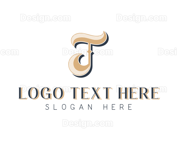 Stylish Jewelry Boutique Letter T Logo