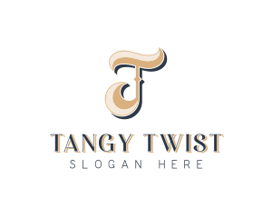 Stylish Jewelry Boutique Letter T logo design