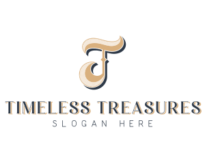 Stylish Jewelry Boutique Letter T logo