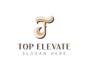 Stylish Jewelry Boutique Letter T logo design