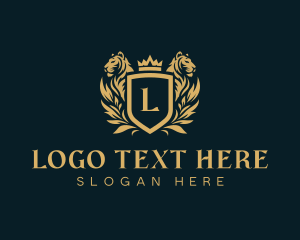 Luxury Tiger Heraldry Logo