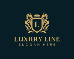 Luxury Tiger Heraldry logo design