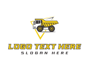 Dump Truck Construction Logo