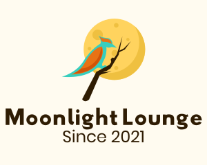 Moonlight Woodpecker Branch logo design