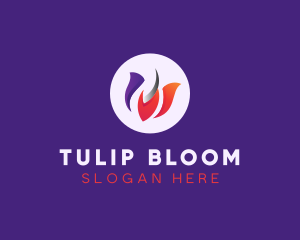Flower Tulip Boutique logo design