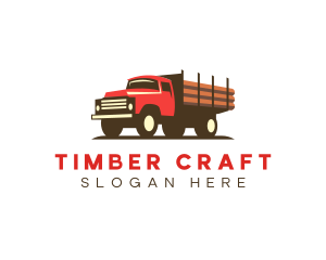 Logging Truck Lumber logo