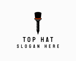 Hat Screw Hardware logo design