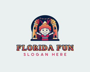 Children Fun Castle logo design