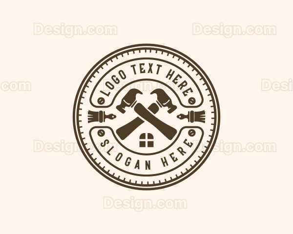 Hammer Construction Builder Logo