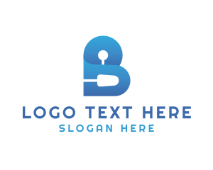 Digital App Letter B Logo