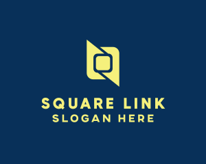 Yellow Geometric Square logo