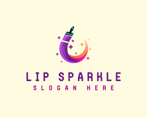 Sparkling Paint Brush logo design