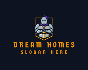 Medieval Knight Gaming Logo