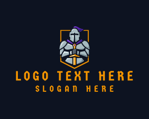 Rpg - Medieval Knight Gaming logo design