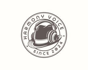 Fedora Music Headphones logo design