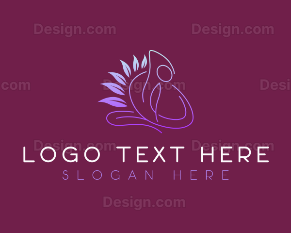 Yoga Fitness Exercise Logo