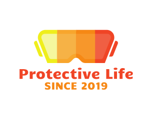 Colorful Protection Goggles logo design