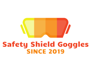 Colorful Protection Goggles logo design