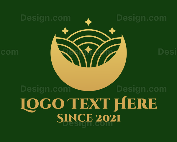 Islamic Moon Ornament Logo