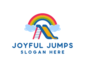 Rainbow Slide Playground logo
