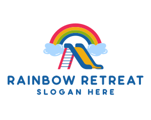 Rainbow Slide Playground logo