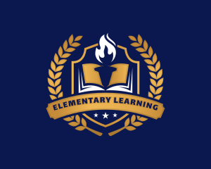 Book Academy Learning Education logo design