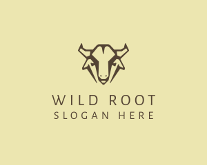 Wild West Buffalo Head logo design