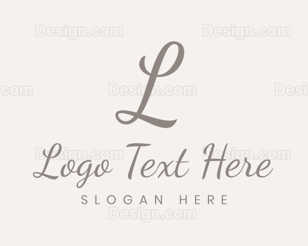 Stylish Cursive Fashion Logo