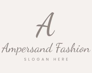 Stylish Cursive Fashion logo design