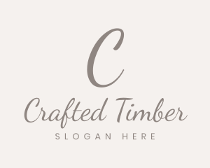 Stylish Cursive Fashion logo design