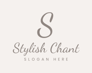 Stylish Cursive Fashion logo design