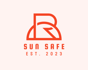 Orange Sun Letter R logo