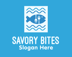 Blue Fish Seafood Restaurant logo design