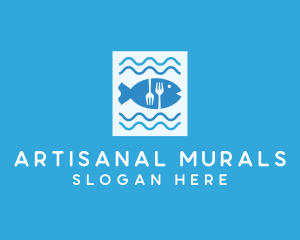 Blue Fish Seafood Restaurant logo design