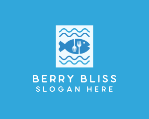 Blue Fish Seafood Restaurant logo design