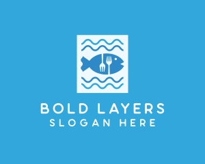 Blue Fish Seafood Restaurant logo design