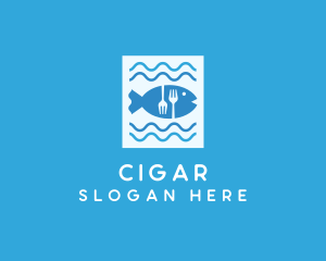 Blue Fish Seafood Restaurant logo design